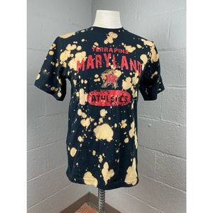 XL black and bleached Maryland Terrapins T-shirt